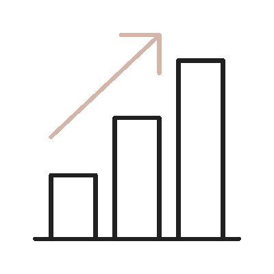 Wired outline 152 bar chart arrow  18 